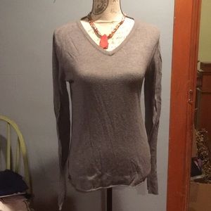 Lightweight gray vneck sweater by mossimo